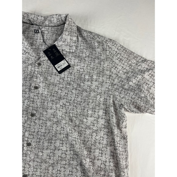 VVA XXL Mens Button Down Short Sleeve Four Way Stretch UPF 30 Anti Odor - Picture 1 of 7